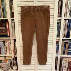 J. Crew Brown Toothpick Stretch Cord Jeans 27
